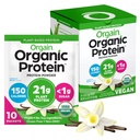 Orgain 유기 채식 단백질 분말, 바닐라 콩 - 21g 식물 단백질, 5g Prebiotic 섬유, 낮은 Carb, Lactose 성분 없음, 추가 설탕 없음, 비 GMO, Shakes & Smoothies, 10 여행 팩