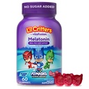 L'il Critters PJ 가면 Melatonin 거미 보충교재, 60 Gummies