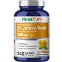 NusaPure St. John 's Wort 20 : 1 추출물, 6,000mg 240 Veggie 캡슐 (Vegetarian, Non-GMO) Bioperine과 동등한 300 mg