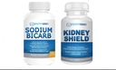 Kidney 방패 Omega-3 물고기 기름 & 나트륨 Bicarb 2 팩 뭉치 지원 정상적인 Kidney 기능 & 산성 수준