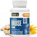 ZAX의 Bruise 비타민 Pharmacist 개발 Bruising 보조 식품 유력한 Bruising Swelling 흡진기, 아연, 비타민 K, D3, 아스코르브산, 감귤류 Bioflavonoids, 60 모자, Combine Arnica Bruise 크림