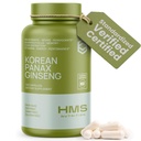 한국 빨간 Panax 인삼 2000mg 120 Vegan 캡슐 최고 힘 추출물 NSF에 의하여 증명되는 보충교재, 높은 Ginsenosides 지원 에너지, 체력, 성과 및 명확성