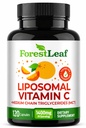 ForestLeaf Liposomal 비타민 C 1000mg 캡슐 | 고 복용량 비타민 C Liposomal 보충교재 w 코코넛 오일 지방산 | 빠른 흡수 | 면역 지원, 산화 방지제, 교원질 생산 | 120 Vegan Cap
