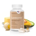 Houston Enzymes – Lypazyme Lipase Digestive Enzymes for Women and Men –120 캡슐 – Triglyceride Fats의 완전한 고장을 위한 3 효소 혼합, High-Fat Meals & Fish Oil의 소화를 위한 효소