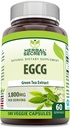 허브 시크릿 EGCG 녹차 추출물 1800 Mg Per 서빙 | Veggie Capsules Supplement | Non-GMO | 글루텐 프리 | 미국 (1개 팩, 180개)