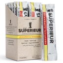 Superieur Electrolyte Powder Packets- Vegan Electrolyte Hydration Powder w/Sea Minerals- Keto Friendly, Non-GMO, Zero Sugar Electrolyte Supplement-Healthy Sports Drink-Strawberry Lemonade (14 패킷)