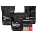 스포츠 연구 다 맛 Hydrate 전해질 패킷, 네덜란드 초콜릿 맛 Whey Protein Isolate 분말 및 Unflavored L-Glutamine