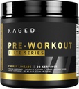 Kaged Pre Workout Elite Powder | 체리 라임드 | 크레아틴, 베타 알라닌, L-Citrulline, BCAA를 사용한 사전 운동 | 388 mg 유기농 카페인 | 남성용 사전 보조제 | 20 인분