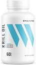 Swolverine Krill Oil | 크릴 오일 및 아스타샤시틴 500mg, 오메가-3s, EPA & DHA, 빠른 흡수, 관절 구호, 심장 건강 (60 인분)