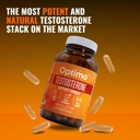 Optimo 터보 부스트 쌓아올리는 기계 - Overdrive 테스토스테론 지원과 DHEA +Bioperine를 가진 당신의 테스토스테론을 극화하십시오