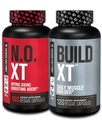 Jacked 공장 근육 건축업자 보충교재 더미 - 구조 XT 근육 건축업자 & N.O. 이중 지원을 위한 XT Nitric 산화물 밀어주는 대리인 (60 일 공급)