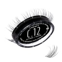Lashify Curl 12mm Gossamer DIY 속눈썹 연장 보충물, 검정, 자연적 보기를 위한 쉬운 발진 속눈썹