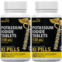 Nature's Fusions 칼륨 Iodide 정제 130 mg (팩 2) - (120 정제) EXP 10/2032 - 기 알약 - Yoduro de potasio