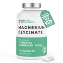 마그네슘 글리세라이드 (Bisglycinate) | 킬레이트 마그네슘 보충제 | 2750mg (303mg 마그네슘) | 240 캡슐 / 60 인분 | 고생 가능 | 영국산   GMP 인증 | Love Life Supplements