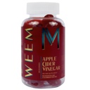 WEEM Apple Cider Vinegar Gummies - 엽산 - 글루텐 무료 - 비타민 B12 - 프리미엄 Detox 및 체중 보충 - 여성과 남성에 대한 소화를 돕습니다.