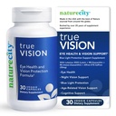 NatureCity True-Vision Eye Health Supplement - 높은 Potency Saffron 20mg - 블루 라이트 보호, 지원 중앙 및 야간 비전 (30 Veggie 캡슐)과 식물 기반 Lutein 및 Zeaxanthin
