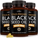 NEW AGE Black Seed Oil Softgel 캡슐 - 프리미엄 Cold-Pressed Nigella Sativa Producing Pure Black Cumin Seed Oil - Non-GMO 및 채식 90 개 (패키지 3)