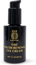 C60 Power Youth Renewal Eye Cream - 주름 및 퍼프런트를위한 아이 크림, 99.99 % 순수 승화 C60, 구리 펩타이드 및 고품질 성분 - 1 fl oz와 여성 및 남성을위한 노화 방지 스킨 케어