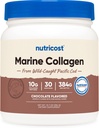Nutricost Marine Collagen (Chocolate flavor) 30 서빙 - Wild Caught Pacific Cod Fish의 교원질 보충