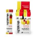 Skratch Labs Hydration Packets Hydration Drink Mix, Strawberry Lemonade (20ct) - Athletes 및 Sports Performance, Gluten Free, Vegan, Kosher에 대한 전자 분말 개발