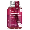 여성과 남성 1200mg - 120 Gummies (2-Month Supply)에 대한 세계 Ashwagandha Gummies - 에너지 부스터, 건강한 수면 및 스트레스 완화를위한 Ashwagandha Supplement Gummies - Vegan & Gluten-Free