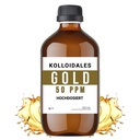콜로이드 금 해결책, 50 PPM, 500ml의 높은 순수성 99.99%