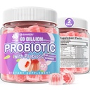 2Pack Probiotic + Prebiotics Gummies Sugar 무료 60 억 CFU, 11 Strains Probiotics 여성 남성 소화 건강 및 Gut 건강에 대한 Gummies를 채우고, Constipation, Diarrhea, 가스 및 Bloating 지원