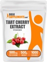 BulkSupplements.com Tart Cherry Extract Powder - Tart Cherry Supplement, 초본 보충 - 산화 소스, 글루텐 무료, 500mg, 500g (1.1 파운드) (1의 포장)