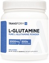 TransformHQ L 글루타민 분말, 500G, 100 서빙 - 글루텐 무료, 비 GMO