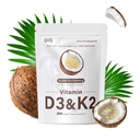 300 PC 2 1 비타민 D3 10000 iu 플러스 K2 (MK-7) 200 mcg 버진 코코넛 오일 Softgels 비타민 D & K 지원 칼슘 흡수, 뼈, 면역, & 심장 건강 - 삼키기 쉬운