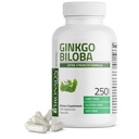 Bronson Ginkgo Biloba 여분 힘 지원 뇌 기능 & 기억 지원, 250 채식 캡슐