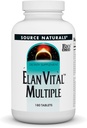 Source Naturals Elan Vital Multiple - 지원 뇌, 심장, 간결, 면역, 에너지 부스트 - 180 정제