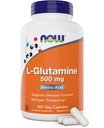 지금 L 글루타민 500mg 300 Veg 캡슐 - 비 GMO 보충교재 - Vegan Lglutamine 모자
