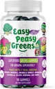 EasyPeasyGreens 아이들을위한 매일 Veggie Gummies - 90 Greens Gummies - Picky Eaters가 10 개의 Real Vegetable Extract 및 100 % Vegan으로 제작되었습니다.