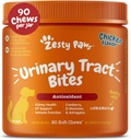 개를위한 맛있는 파우 크랜베리 보충 - 개를위한 방광 제어 - Urinary Tract Support - Cranberry Chews - Immune & Gut Support - 치킨 - 90 개
