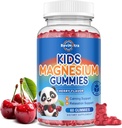 Kids Magnesium Citrate Gummies - 어린이 및 성인을위한 마그네슘, Calm Magnesium Citrate Supplement Support Sleep, Bone & Muscle Health, Nerve Relaxation - 60 카운트 체리 맛
