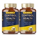 Totaria Cortisol는 Ashwagandha, Magnesium, Rhodiola Rosea, L Theanine, 여자 Mood, 초점, 수면 지원 120 Vegan 캡슐 (포장의 2)를 위한 Hormone 균형과 보충합니다