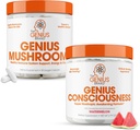 Genius 브랜드 - Nootropic 보충 번들 - 버섯과 의식 - Immune System, Focus, Energy 및 Brain Booster 지원