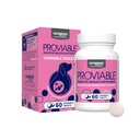 개를위한 Nutramax Proviable Probiotics, Bacteria, Dog Probiotics Plus Prebiotics, 60 Chewable Tablets의 여러 Strains와 매일 소화 건강 보충