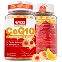 설탕 무료 CoQ10-200mg 400mg 필링 구미 - 2 개월 공급 - w / 비타민 B12 1000mcg, Rhodiola Rosea & Panax Ginseng, B6, Hear-t, Energy, Antioxidant, Ultra 흡수를위한 Coenzyme Q10 보충