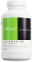 DaVinci Labs Chewable C-300 - 면역 건강, 콜레스테롤 및 콜라겐 생산을 지원하는 보충 - 비타민 C, Pectin 및 더 많은 - 글루텐 - 무료 오렌지 파인애플 맛 - 90 채식 정제