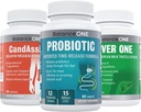 밸런스 1개월 키트 | Probiotic, CandAssist, Liver One | 15억 CFU Probiotic | Caprylic Acid의 천연 클렌징 | 밀크 이틀 지원
