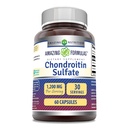 놀랄만한 수식 Chondroitin 황산 1200 mg의 서빙 보충 | 캡슐 | Non-GMO | 글루텐 프리 | 미국 (1 팩, 60 개)