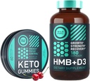 비타민 D3와 Keto MCT 기름 Gummies 에너지 Chews 힘과 회복 뭉치를 가진 WILD FUEL HMB