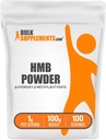 BulkSupplements.com HMB 파우더 - 칼슘 HMB, 베타 Hydroxy Beta-Methylbutyrate - HMB 파우더 보충제, 글루텐 무료 - 1g, 100g (3.5 oz) (1의 포장)