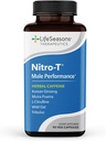 LifeSeasons Nitro-T - 남자의 성능 지원 보충교재 - 강화 체력 & 에너지 - 건강한 혈액 순환 촉진 - L-Citrulline L-Theanine Tribulus Ginger Kava & Caffeine - 90 캡슐