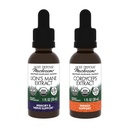 Lion 's Mane Extract, 1 fl oz & Cordyceps Extract, 1 fl oz - 지원 뇌 건강, 기억 및 초점 - 면역 및 에너지 지원 보충교재 *
