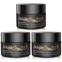 Shilajit Purest Himalayan 유기 Shilajit 수지 - Fulvic 산과 골드 100 % 순도 Shilajit & 에너지 및 면역 지원을위한 85 + 추적 광물 단지, 3 팩 (6 개월 공급)