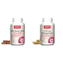 Jarrow Formulas Red Yeast Rice 1200 mg & Co-Q10 100 mg 서빙-120 Veggie Caps-60 서빙 & 심장 건강 채식 및 감귤류 Bergamot 500 mg-60 서빙 (Veggie Caps)