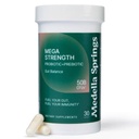 Mega-Strain 50 억 CFU Probiotics + Prebiotics 30 모자 여성 및 남성을위한 프로바이오틱스 - Good Flora Probiotic & Digestive Health 유지 - 냉동 필요 Probiotics Lactobacillus Rhamnosus 없음
